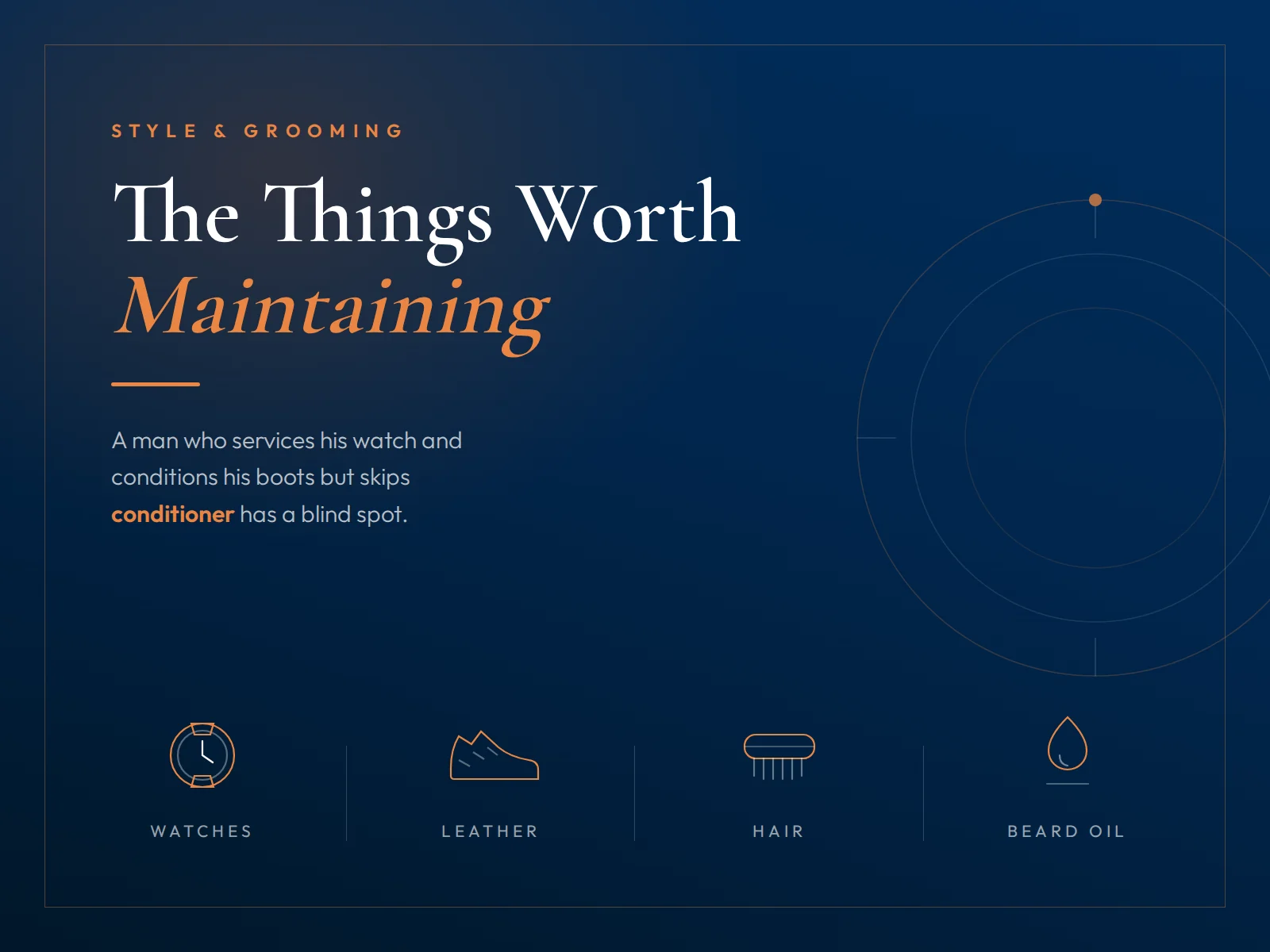 Luxsive — watches, leather, hair and beard oil as things worth maintaining